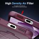 Hocase for Samsung Galaxy S25 Plus Case, with Ring Stand [Magnetic Wireless Charging Supported] [Military Grade Protection] Slim Shockproof Translucent Protective Phone Case - Wine Red