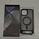 TORRAS for iPhone 13 Pro Max Case Translucent Black | Strong Magnetic & Seamless Stand, Fit for MagSafe, Military-Grade Drop Protection, Sturdy Adjustable Built-in Kickstand, Slim Matte Finish