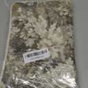 DEZENE Pack of 2 Vintage Floral Euro Sham Covers 26x26 Boho Farmhouse Accents Chenille Square Decorative Throw Pillow Cases for Living Room Couch Bed Home Decor, Beige