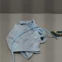 Blooming Jelly Womens Bikini Set Two Piece Ruffle Bandeau Bathing Suits Cheeky High Cut Cute Eyelet Swimsuit (Small, Light Blue)