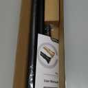 YNL Matte Black Shower Curtain Rod 36-84 Inch(3-7ft), No Slip No Drill Stainless Steel Spring Tension Curtain Rod, No Rust Shower Rod Adjustable For Bathroom Window Bedroom