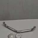 16 Inch Angled Grab Bar 2 Pack, ZUEXT Anti Slip Shower Grab Bar Handles,Chrome Stainless Steel Knurled Bathroom Balance Bar, Safety Hand Rail Support,Handicap Elderly Injury Senior Assist Bath Handle