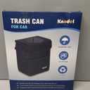 K KNODEL Car Trash Can, Waterproof Garbage Can, Trash Bag with Lid, Leak-Proof Car Bin, Trash Hanging Bag for SUV (Large, Black)