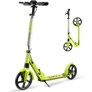 JOVA ZIFFY Scooter for Kids with Hand Brake, Foldable Kick Scooter for Ages 6-12, Lightweight Scooter for Boys with 4 Adjustable Heights, ABEC9 Bearings, Supports Up to 220 lbs