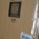Mayfair Cameron Biscuit Toilet Seat, Non Slip Heavy Duty Wood, Easy Clean, Made in USA, Round