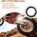 460-17 Inner Tube 130/80-17 130/70-17 140/70-17 140/80-17 Tube Replacement with Straight Valve Stem- TR4