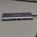 Hiearcool USB C Hub Ethernet 8-in-1, 4K@60Hz USB-C to HDMI Multiport Adapter with 1Gbps RJ45, 100W PD, 3 USB 3.0, SD/TF, Compatible for MacBook Pro/Air, Dell, Lenovo Laptops (Grey)