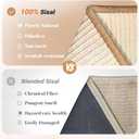 CHEERHOME PETS Sisal Cat Scratcher Ramp for Indoor Cats, 24.8" L Shape Scratching Post Climbing Vertical Cat Scratch Pad, Solid Wooden Cat Furniture(Medium)