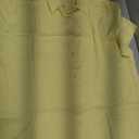 Gleeivy Women Button Down Shirt Fitted Stretch Short Sleeve Stain-Resistant Dress Tops with Collar Dailywear Yellow XXL
