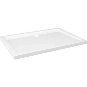 vidaXL Rectangular ABS Shower Base Tray Home Indoor Bathroom Hardware Fixture Plumbing Low Threshold Shower Tray Bath Base White 39.4"