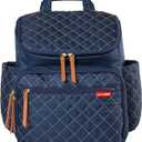Skip Hop Diaper Bag Backpack: Forma, Multi-Function Baby Travel Bag with Changing Pad & Stroller Attachment, Navy, 1 Count
