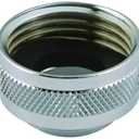 Neoperl 3/4 in. x 55/64 in. - 27 in. Faucet Adapter Solid-Brass Hose x Male Laundry HD 589483 Chrome-Plated
