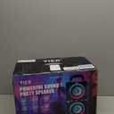 Bluetooth Speaker, 200W Peak Loud Stereo with Big Bass, 20H Playtime, TWS, Fast Charging, Portable Handle, Wireless Large Boombox Bocina with LED Light for Party Outdoor Backyard Camping