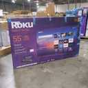 Roku Smart TV  55-Inch Select Series, 4K HDR TV  Roku TV with Enhanced Voice Remote  Flat Screen LED Television with Wi-Fi for Streaming Live Local News, Sports, Family Entertainment