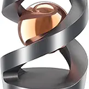 Upgraded Kinetic Desk Toys, Kinetic Spinning Desk Toy for Office for Adults, Quite Fidget Toys for Kids Teens, Desk Fidgets for Adults with ADHD (Grey Rose Gold)