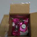 12 Pack Pink Crystal Cabinet Knobs 1.2" Diamond Glass, Girl Vanity Desk Handles, Cute Bathroom Cabinet Pulls for Dresser Drawer, Decorative Drawer Knobs with Screws (Clear Pink)