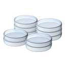 10 Pack Sterile Thick Plastic Petri Dishes with Lid, 90mm Dia x 15mm Deep Clear 3 Vents Petri Dish for Lab Science Experiment (90mm - No Agar)