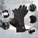 Snow Gloves, Waterproof Warm Ski Gloves Thermal for Winter, Fit Both Men & Women, Gift for Parent Child