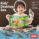 6PCS 5-7" Realistic Shark Figurines Toy for Toddlers 3-5 5-7, Large Ocean Animal Bath Toys for Kids Ages 4-8, Sharks Cake Toppers & Birthday Party Favors & Gifts for Boys & Girls
