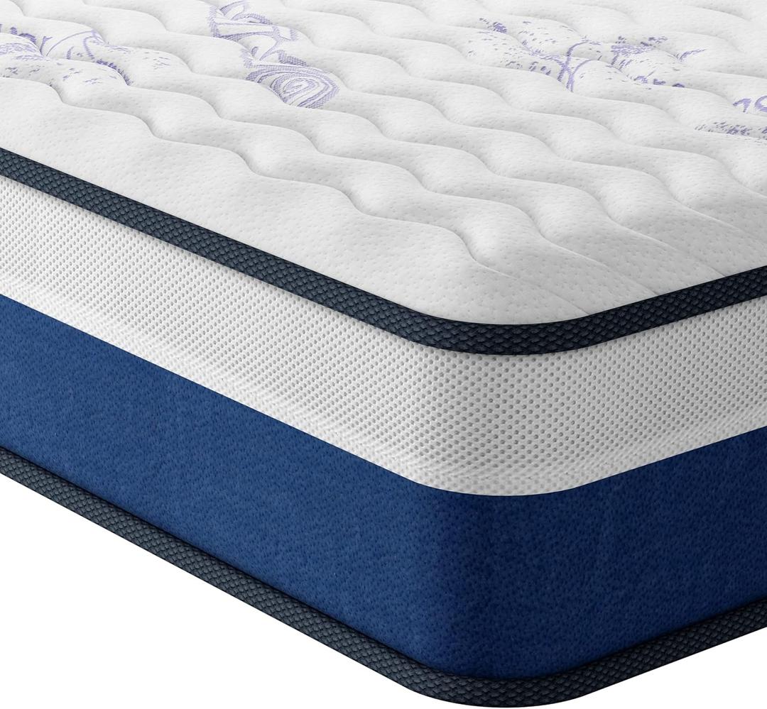 Twin Medium Innerspring Hybrid 12 in. Mattress with Memory Foam, Mattress in a Box
Questions & Answers 