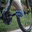 Road/Mountain Bike Pedals - 3 Bearings Bicycle Pedals - 9/16 CNC Machined Flat Pedals with Removable Anti-Skid Nails