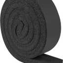 Yotache Open Cell Foam Air Conditioner Insulation Seal Strip 2"x1", Non-Adhesive Air Conditioning Weather Strip, 6.5 Feet Long, Black