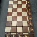 Chess and games shop Muba Amber 6EF Handmade Wooden Chess Set 21 Inch Board with Chessmen- Storage Box to Store All The Pieces