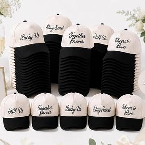 Hercicy 50 Pcs Wedding Trucker Hat Baseball Cap Bulk Wedding Party Favor