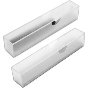 2Pack Acrylic Electric Toothbrush Holder with Diatomite Drying Stone, Bathroom Drawer Organizer with Drainage Hole for Tooth Brush, Compatible with Philips, Oral-B (Frosted Cover)