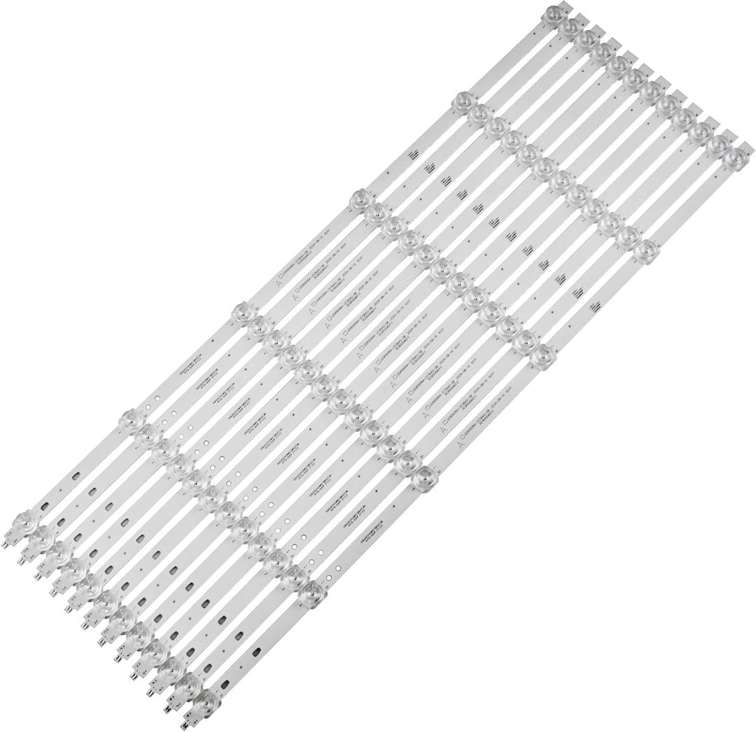 12 Pieces (A) LED Backlight Strips for ONN 100012587 LED65D06A-ZC56AG-08 6S1P 30365006013 65V81 LU65C61 LU65J71 LS65AL88A81 RCA RTRQ6522-US
