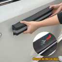 Winunite Magnetic Removable Car Door Dent Protector PU Leather Car Door Ding Protector Ding Bumper for Vehicles Black(Pack of 4)