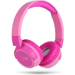 Altec Lansing Kid Safe 2-in-1 Wireless Bluetooth Headphones - Crystal Clear Sound, Safe Volume Limiting, Foldable Design - Enjoy Audio and Protect Your Child's Hearing