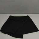 GORGLITTER Women's High Waisted Wrap Mini Skort Dressy Business Casual Summer Fold Over O Ring Work Formal Skirt Shorts, Medium 