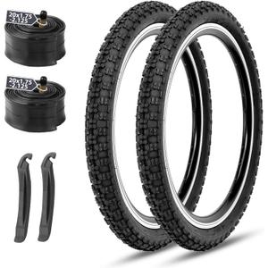 MOHEGIA Kids Bike Tire: 12.5/14/16/20 x2.125 Inch Folding Replacement Bicycle Tire,Compatible with BMX, MTB and Children Racing