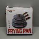 3 Pack Nonstick Frying Pan Set with Detachable Wooden Handles, Pre Seasoned Light-Duty Iron Skillets with Tempered Glass Lids, Easy Clean Cookware for Home Family Cooking (9.5,11,12.5 inch)