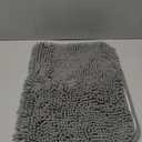 GORILLA GRIP Bath Rug Mat, Thick Soft Absorbent Chenille, Quick Dry Microfiber Mats, Rubber Backing Machine Washable Shower Floor Rugs, Bathmat Runner, Bathroom Home Decor Accessories, 24x17, Grey