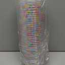 50Pcs 12Oz Valentine' s Day Disposable Plastic Bowls Dessert Serving Bowl Candy Conversation Heart Salad Snack Bowls for Wedding Birthday Party Supplies