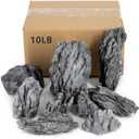 Natural Rocks Seiryu Stones Aquariums Stones for Aquascaping, Aquariums, Terrariums, Vivariums Decorative Stone,Reptile Enclosures,Paludariums,and Gardens-10lb (2 to 7 inch)