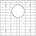 29.3 in. x 15.4 in. Rear Drain Kitchen Sink Bottom Grid with Supersoft Silicone Feet in 304 Grade Stainless Steel