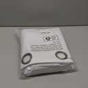 Blackout Curtains for Bedroom 63 Inch Length 2 Panels Set, Thermal Insulated 100% Black Out Privacy Soundproof Grommet Farmhouse Linen Window Curtains for Living Room Darkening, White, Each 52Wide