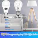 LED Light Bulbs, 150-200 Watt Equivalent Light Bulb, 5000K Daylight White, A21 2200 Lumens LED Light Bulb,Standard Base, Non-Dimmable, 4 Pack