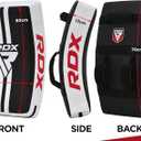 RDX Kick Shield Muay Thai Kickboxing, Heavy Curved Kicking Striking Body Pad, Punching Foot Target MMA Boxing Training, 3 Padded Handles, Martial Arts Karate TKD Taekwondo (One Pad Only)