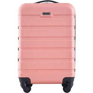 Travelers Club Harper Luggage, Rose Gold, 20-Inch Carry-On