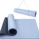 IUGA Yoga Mat Thick Non Slip Anti-tear Pilates Mat Eco Friendly Hot Yoga Mats for Workout & Exercise(72"x 24"x 6mm) (Gray)