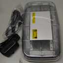 72LED Roof Top Emergency Strobe Beacon Lights, 12-24V High Visibility Safety Warning Mini LED Strobe Light bar with Magnetic Base for Snow Plow, Trucks, Construction Vehicles (Amber/White)