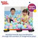Antsy Pants 100 Ball Pit Balls, Ball Pit for Toddlers 1-3, Non-Toxic Materials, Lightweight, 5 Pastel Colors, Reusable Storage Bag, Plastic Balls for Ball Pit, Sensory Toys for Kids