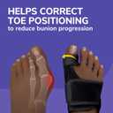 Dr. Scholl's BUNION RELIEF & TOE CORRECTOR // Massaging Gel Bunion Splint & Big Toe Straightener - Orthopedic Bunion Corrector for Women & Men - Bunion Pads for Bunion Pain Relief, 1 Support Set (Left & Right)