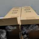 OLV 2 Pack Black Industrial Curtain Rods for Windows 28 to 48 Inch(2.3 to 4 Feet), 1 Inch Diameter Blackout Wrap Around Adjustable Heavy Duty Window Drapery Rods, Indoor and Outdoor, Matte Black