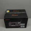 RHM K222 Karaoke Machine, Connect to TV via Optical or Bluetooth, with Powerful Sound, Deep Bass, 2 UHF Wireless Mics & 5 Music Modes, Support AUX/USB/PC, Wooden Karaoke Speaker for Home Party (White)