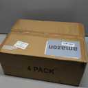 4 Tier Stackable Storage Bins with Lids, 28Qt Plastic Storage Containers with Magnetic Doors & Wheels, Convenient Storage Bins Closet Organizers, Rigid Household Organization for Home (White)